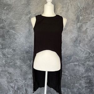 Black long tank top